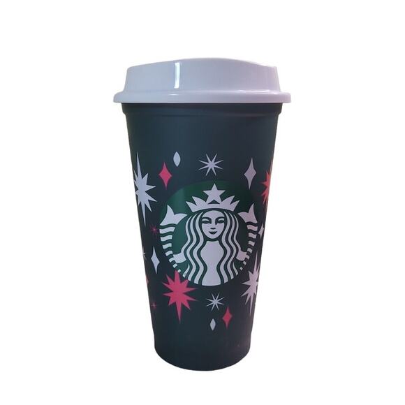 Starbucks 2022 Holiday Color‑Change Hot Cup 16 oz Grande – Green to Red – EUC - Picture 1 of 4